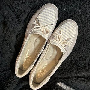 Women's Size 8- Gray/White- Grasshoppers ortholite shoes